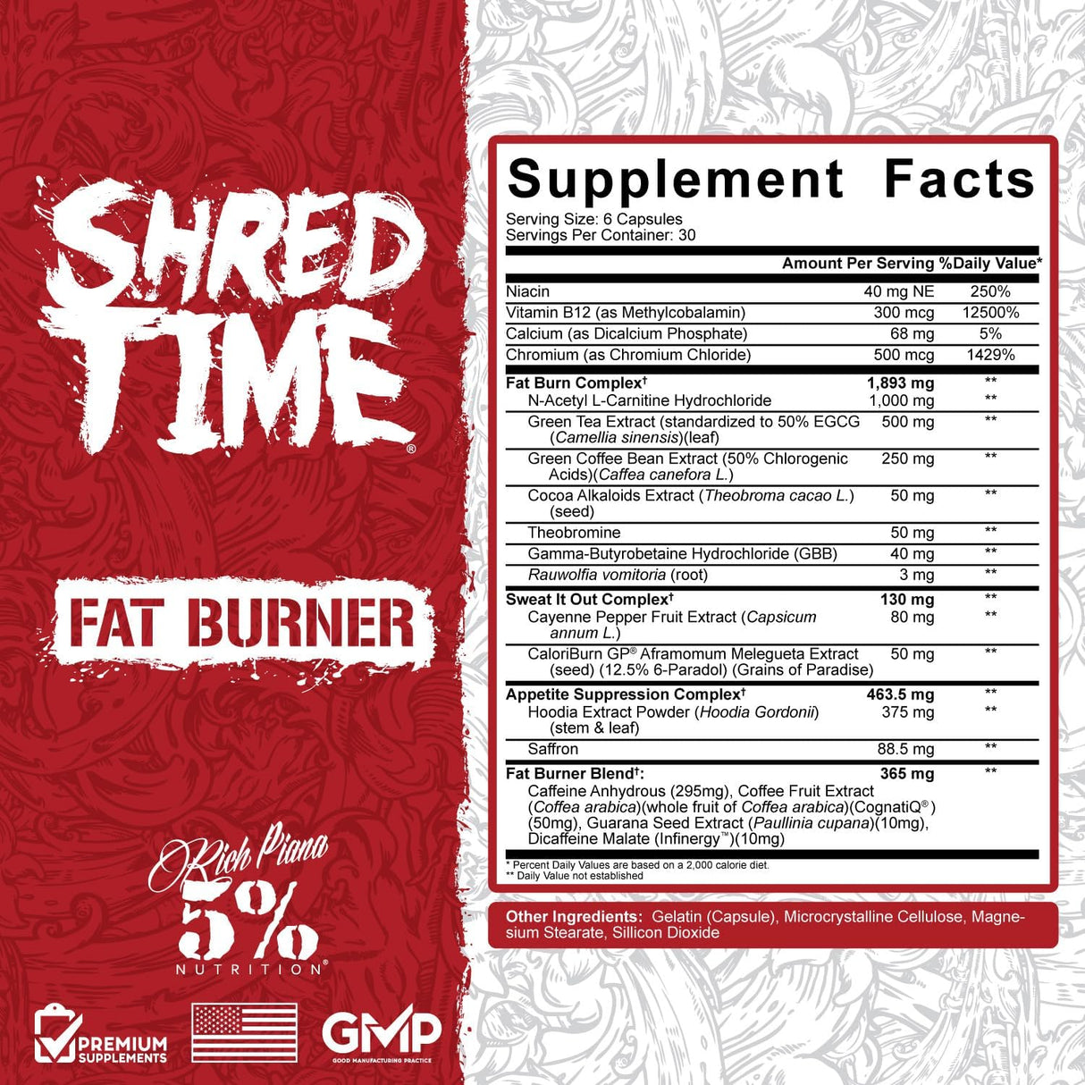 Quemador de grasa Shred Time Té verde