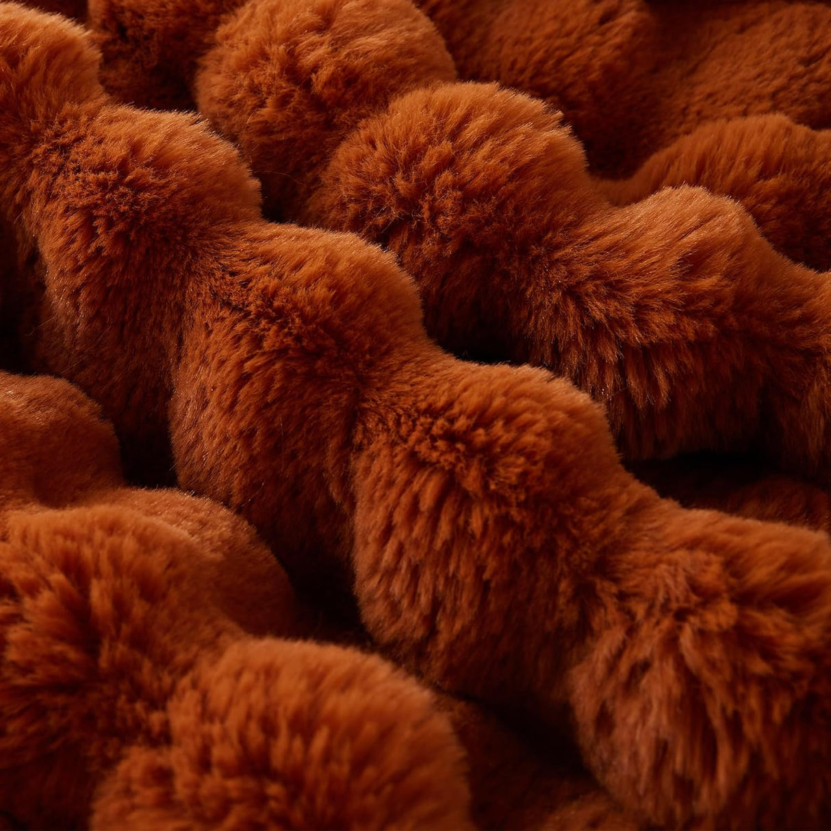 Manta de Piel de Conejo COOVA, Suave, Lujosa, 50x60 Pulgadas