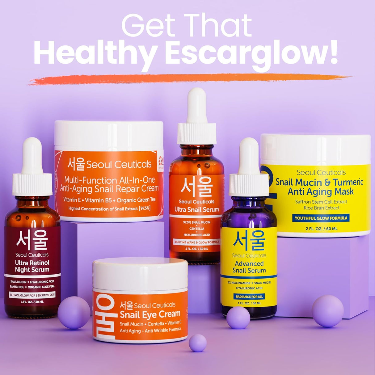 Suero Facial de Mucina de Caracol al 97.5% con Ácido Hialurónico