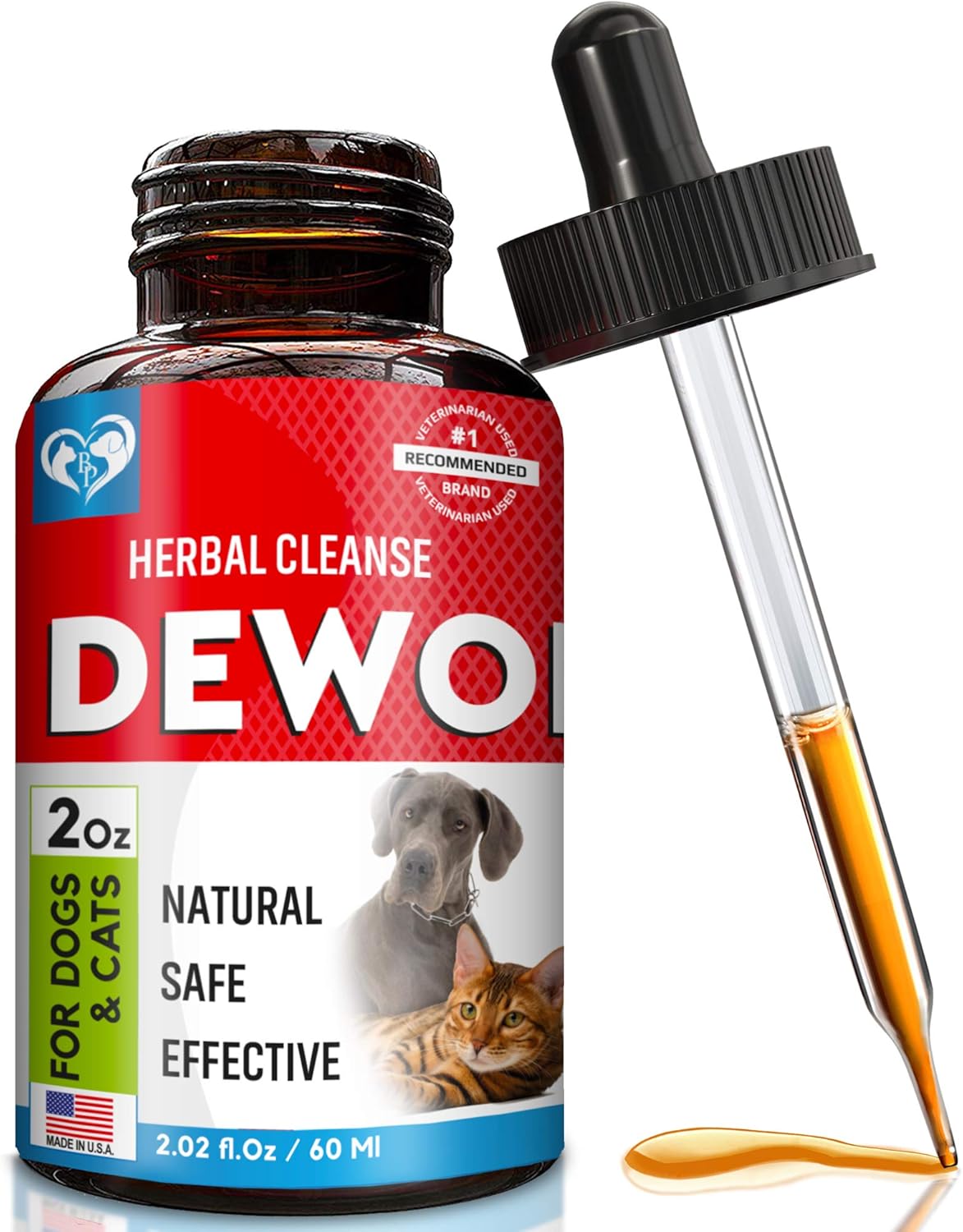 Vitaminas de hierbas para perros y gatos gotas naturales