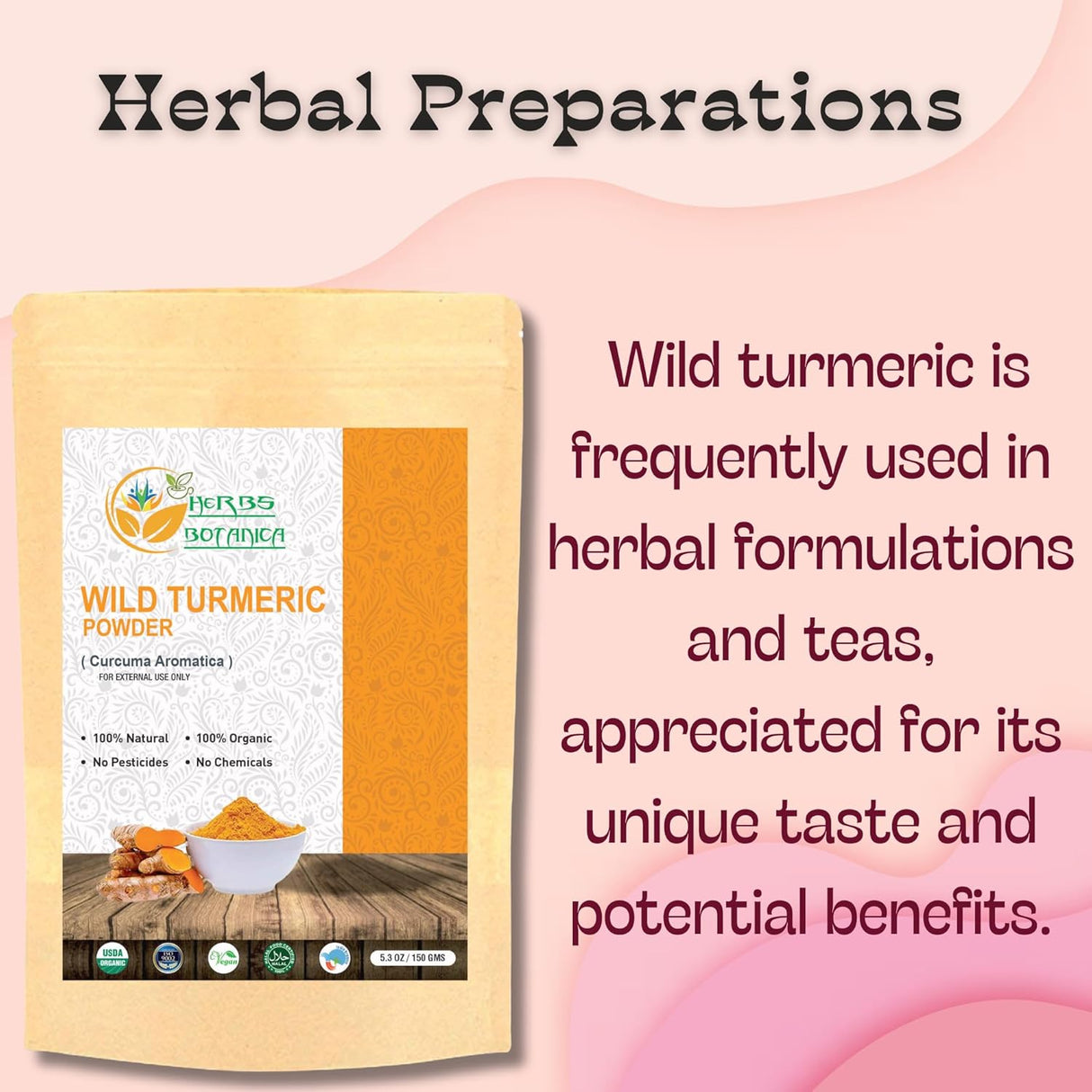 Polvo de cúrcuma silvestre para acné y manchas oscuras