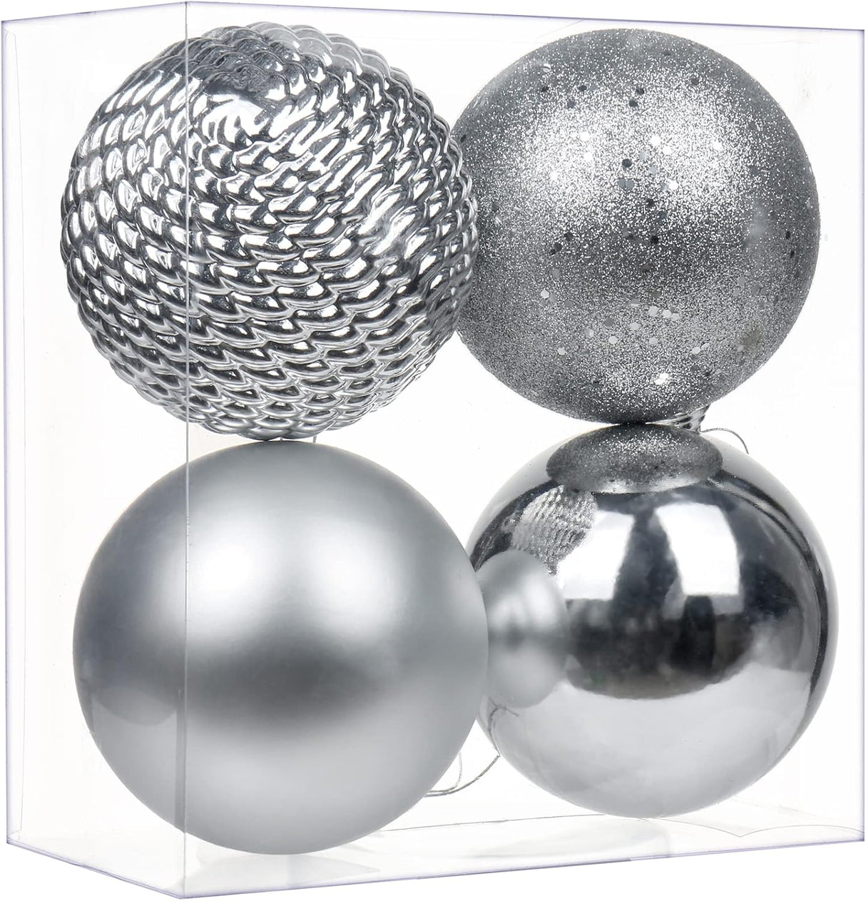 Bolas de Navidad Grandes 4.7 Decoración Shatterproof 4 Pcs