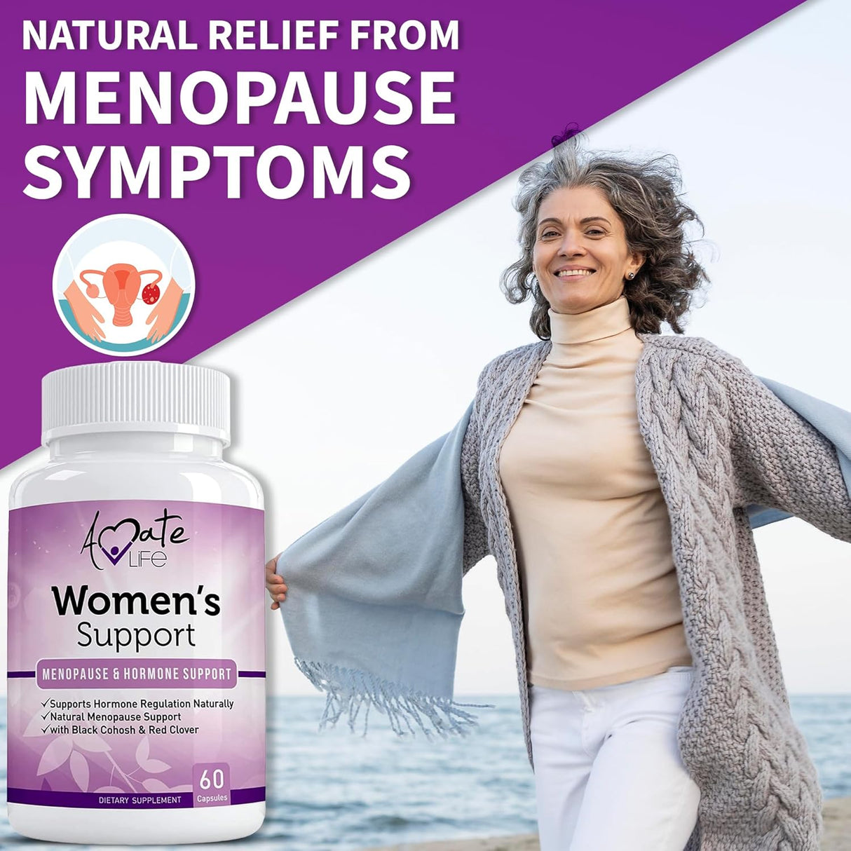 Suplemento de apoyo para mujeres regulación hormonal natural