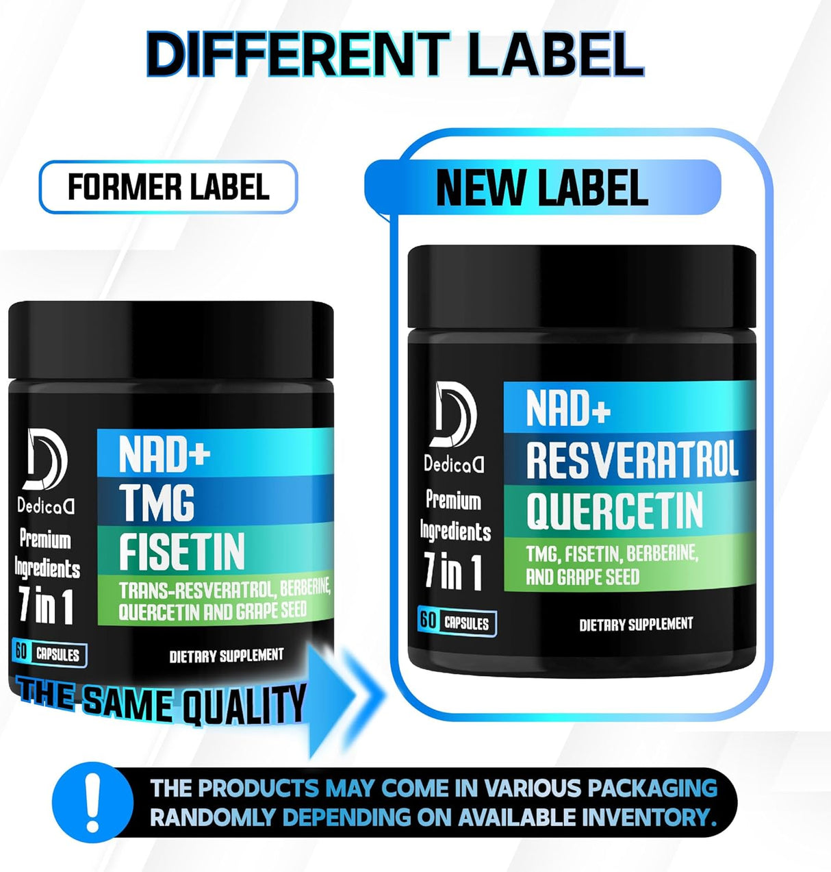 Suplemento NAD+ 1000mg - Energía, Reparación, 60 Cápsulas