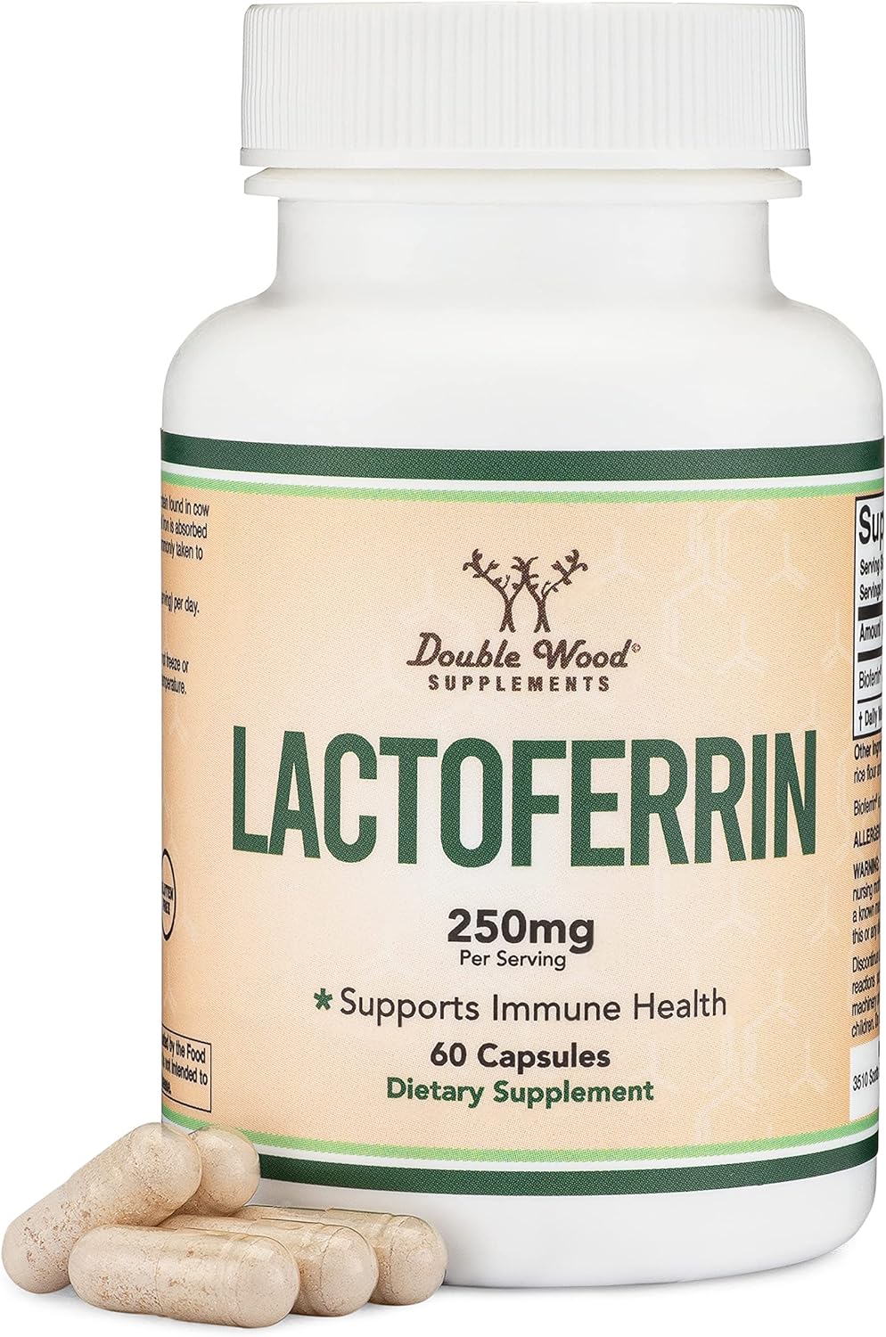 Suplemento lactoferrina 250 mg por porción (60 cápsulas)