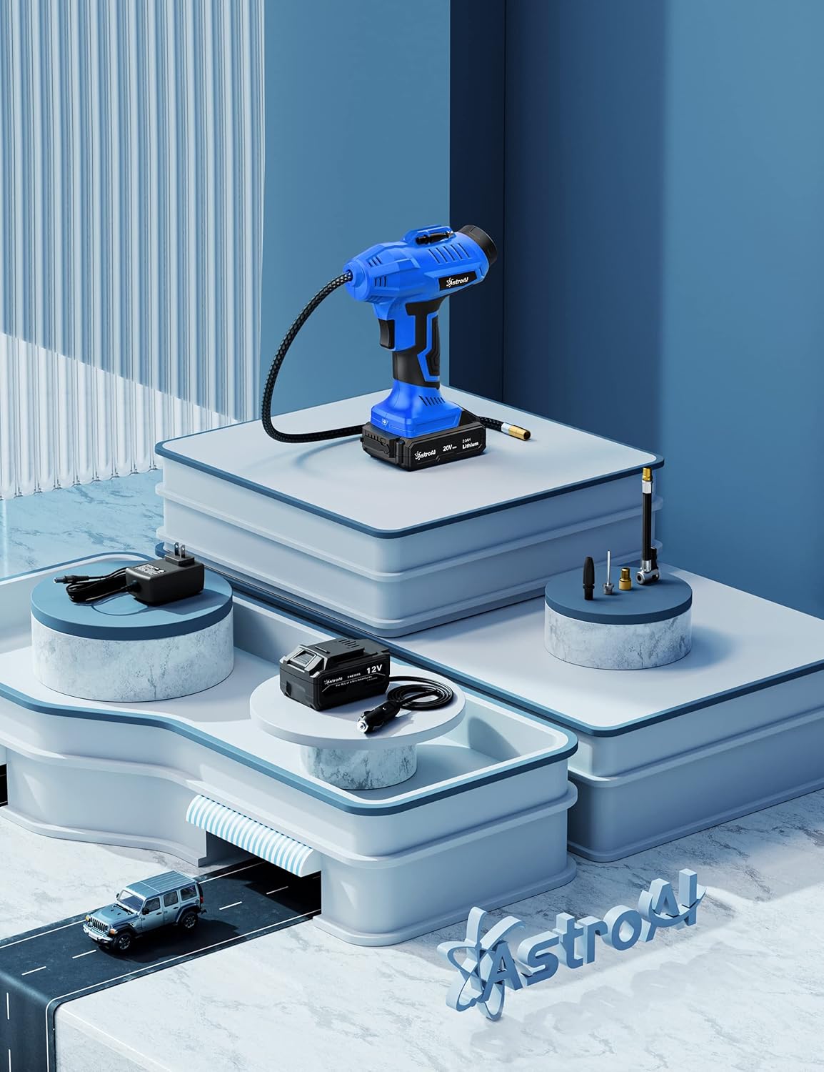 Inflador de neumáticos inalámbrico 160 PSI AstroAI