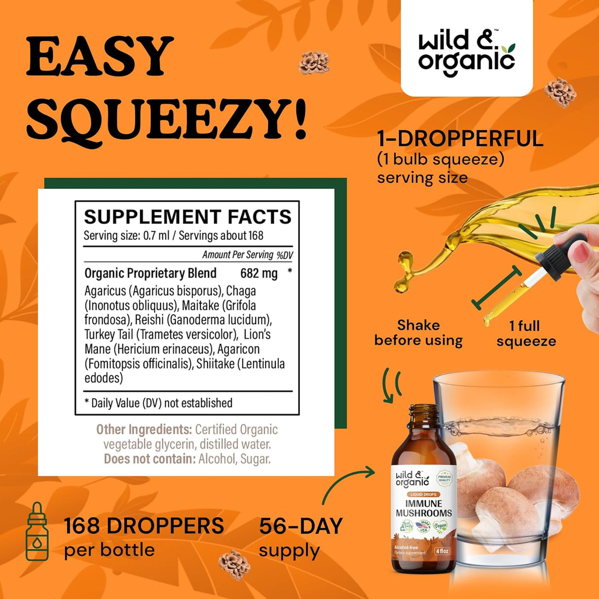 Suplemento Inmunológico de Hongos - Extracto Orgánico 8-en-1