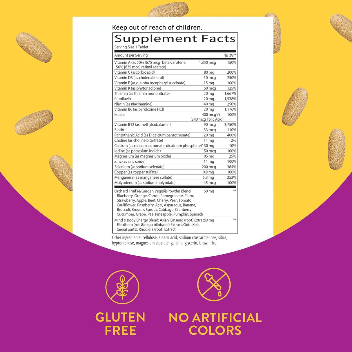 Suplemento ¡Alive! Multivitamínico completo 50+ Ultra Potenc