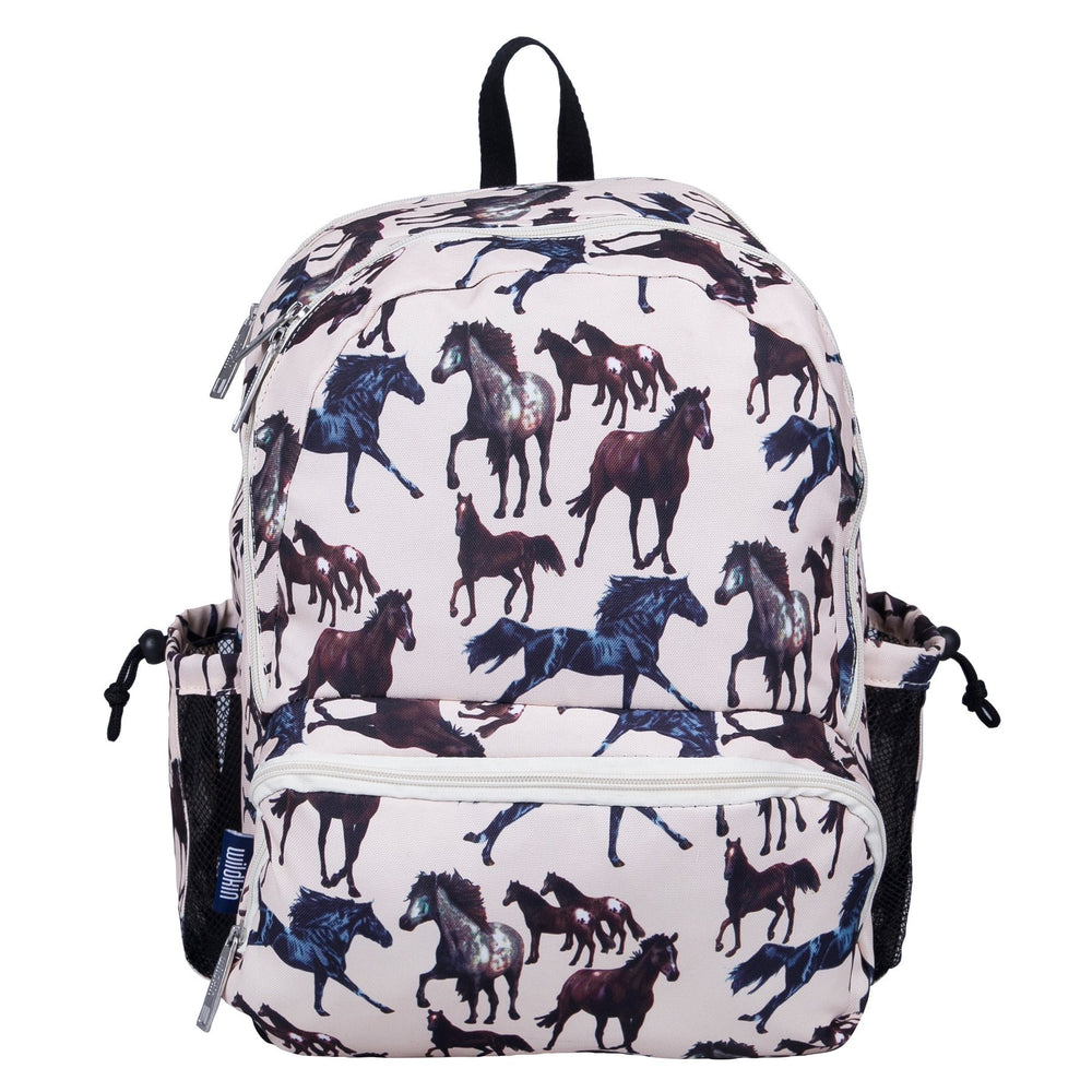 mochila duradera con correas acolchadas, tres compartimentos