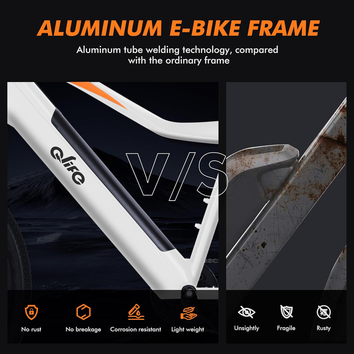 Bicicleta Eléctrica Cityone 26 750W, Batería Extraíble, 7 Velocidades