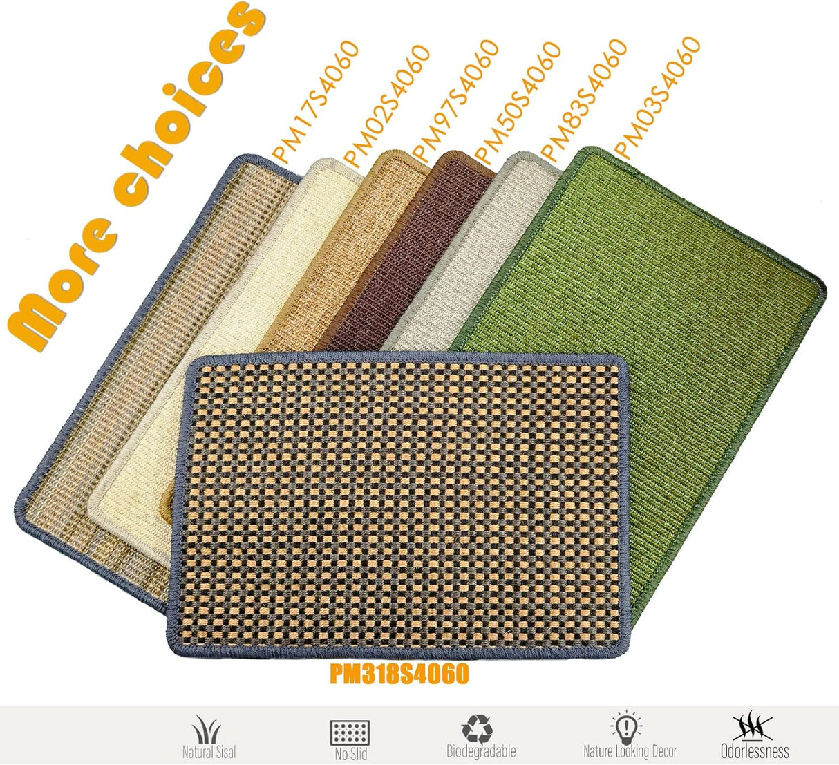 Rascador para gatos con cintas de velcro protegen alfombras