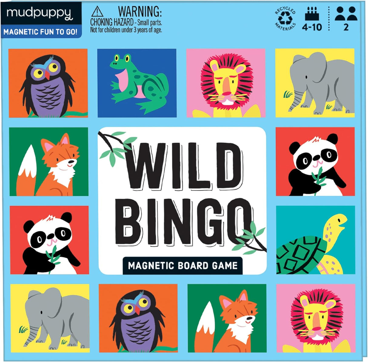 Juego de Bingo Magnético Mudpuppy para Niños, 2 Jugadores