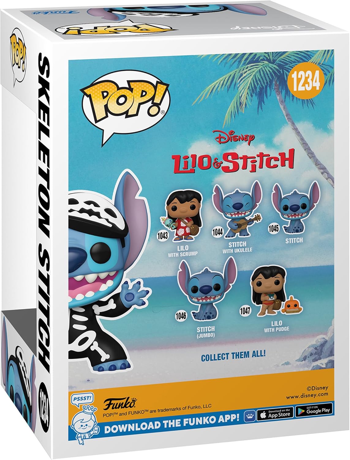 Funko Pop! Stitch Esqueleto Edición Especial Modelo 1234