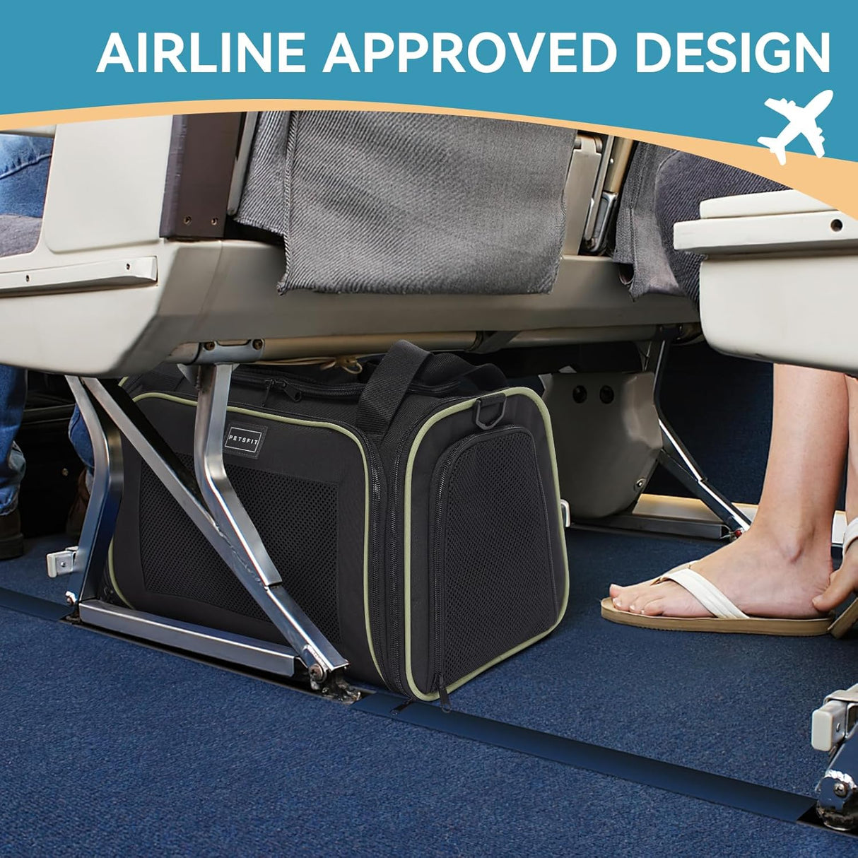 Transportador para perros con alfombrilla extensible Petsfit