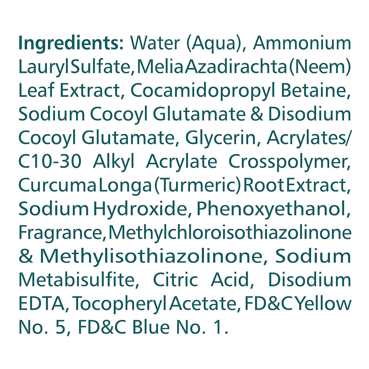 Lavado Facial de Neem y Cúrcuma para Piel Grasa, Vegano