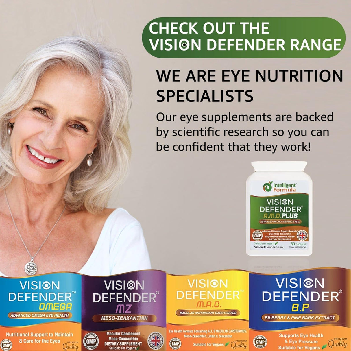 Suplemento para los ojos Vision Defender Plus Vitaminas