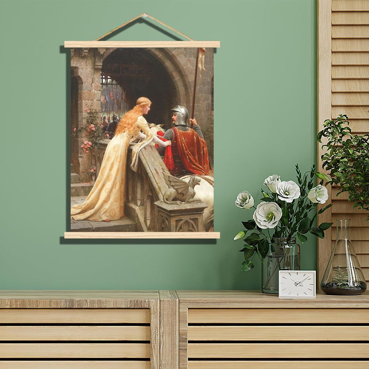 Póster de caballero medieval en lienzo - Edmund Blair Layton