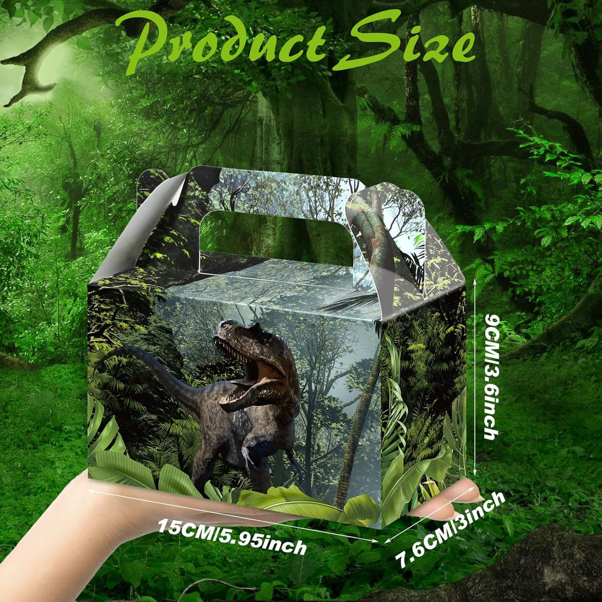 Set de Cajas de Golosinas con Tema Dinosaurio para Fiestas