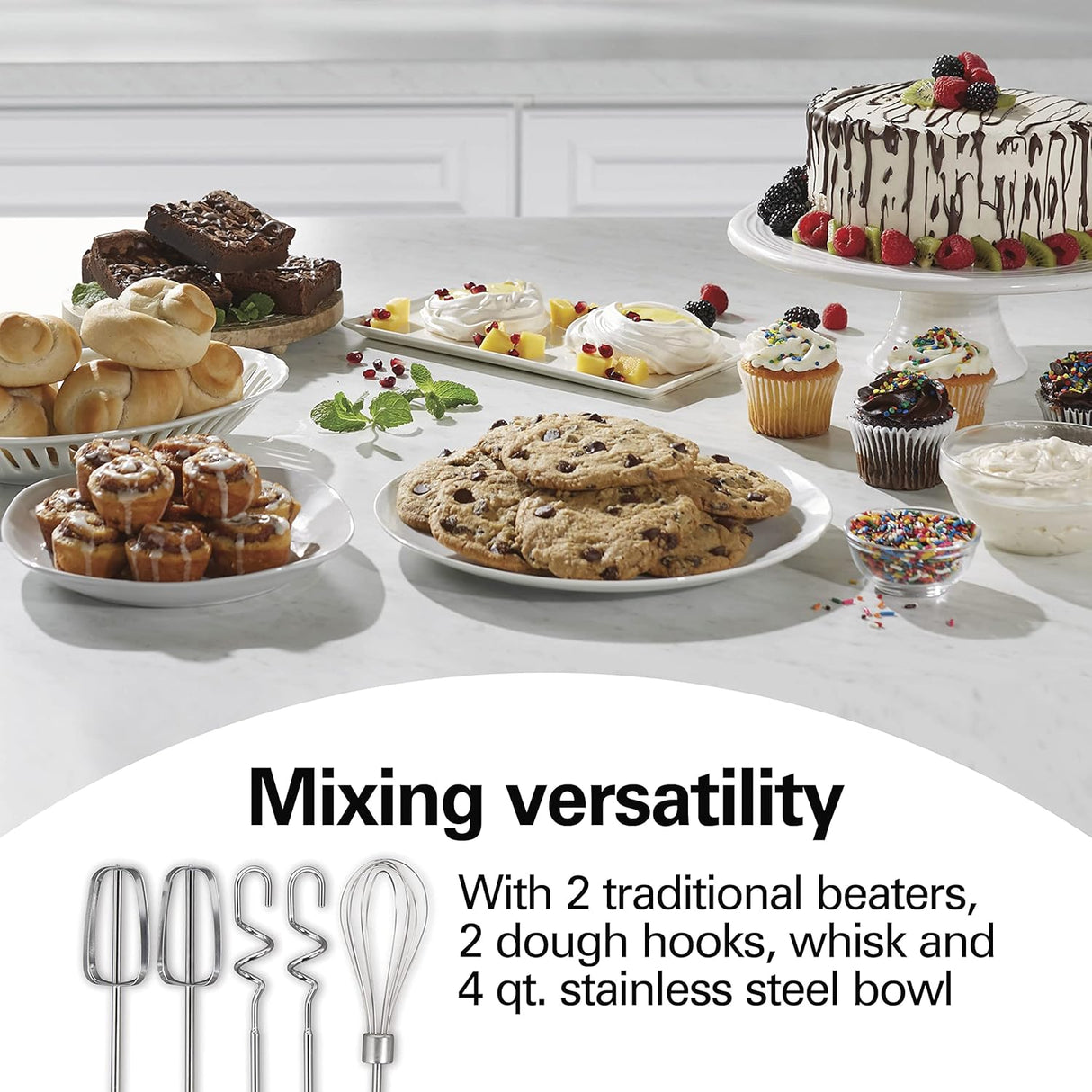 Batidora clásica de pie Hamilton Beach rojo (64654)