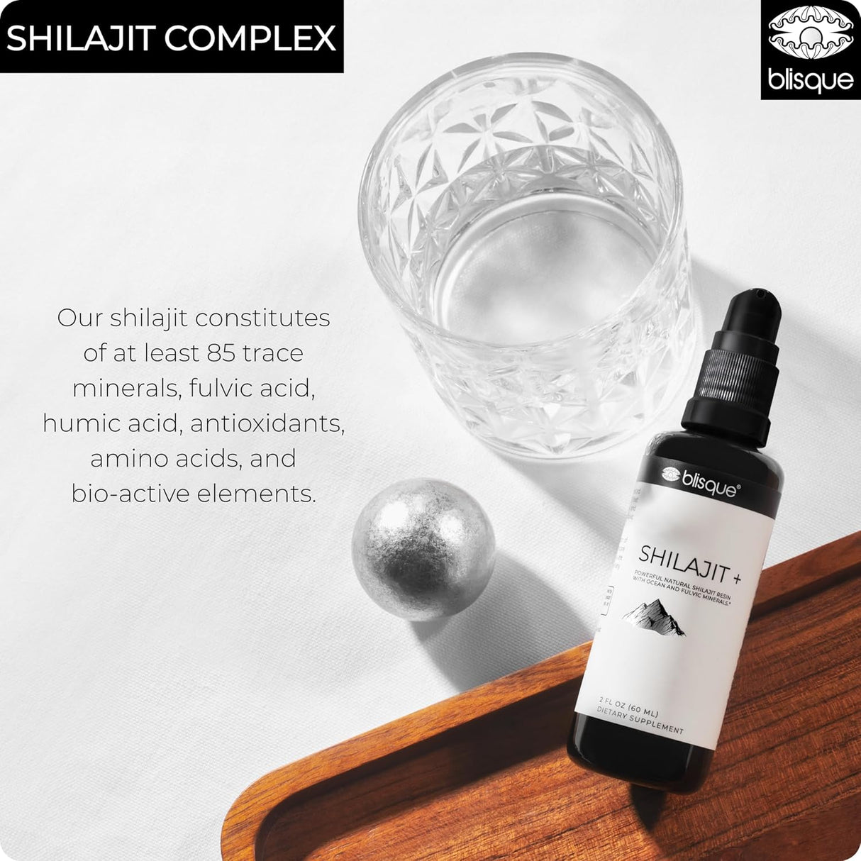Suplemento Gotas minerales de resina Shilajit del Himalaya