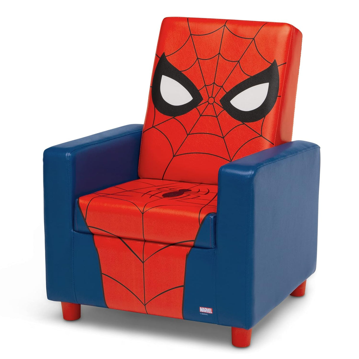 Delta Children Silla con respaldo alto, Spider-Man de madera