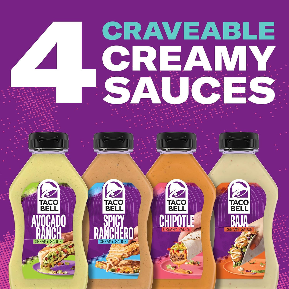 Salsa Crema de Aguacate Taco Bell, 12 oz, Sabor Cremoso