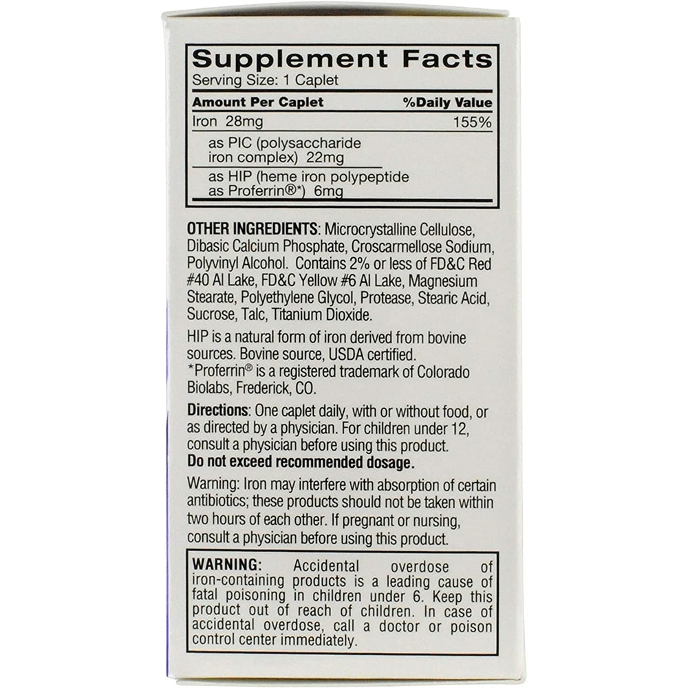 Suplementos Alimenticios Completo con cápsulas de hierro