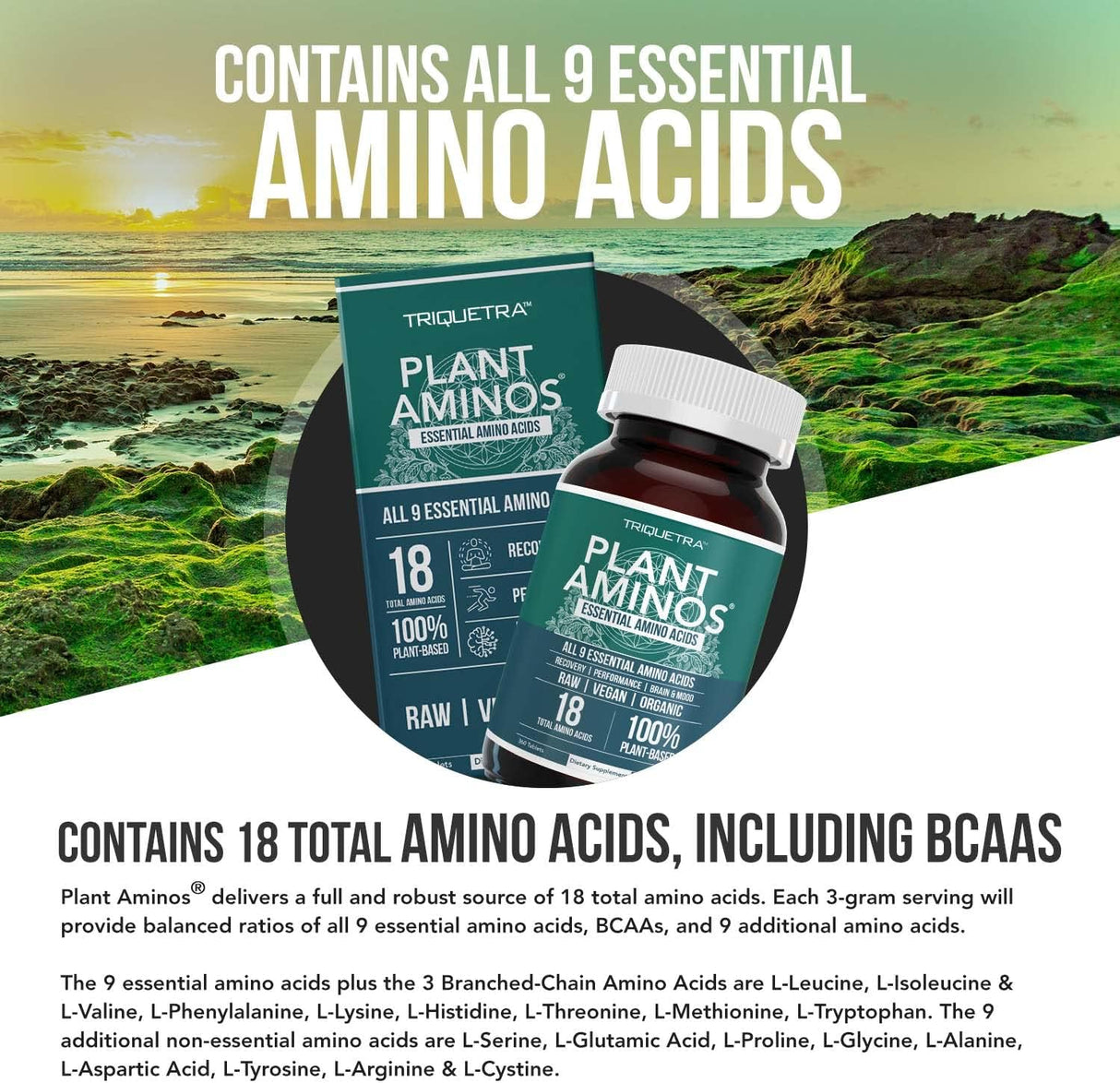 Suplementos Alimenticios Aminoácidos esenciales orgánicos