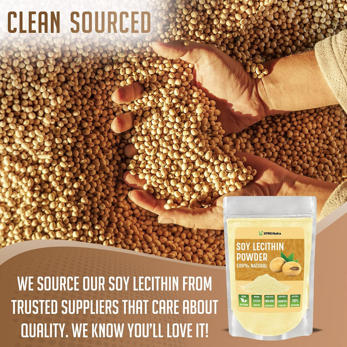 Suplemento Lecitina de soja en polvo Adecuado para cocinar