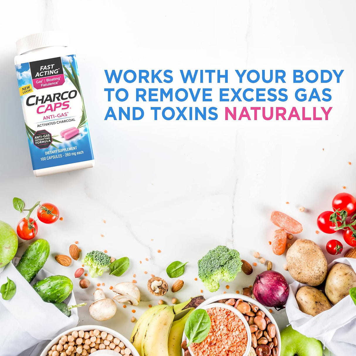 Suplementos Alimenticios Alivio de gas de acción rápida