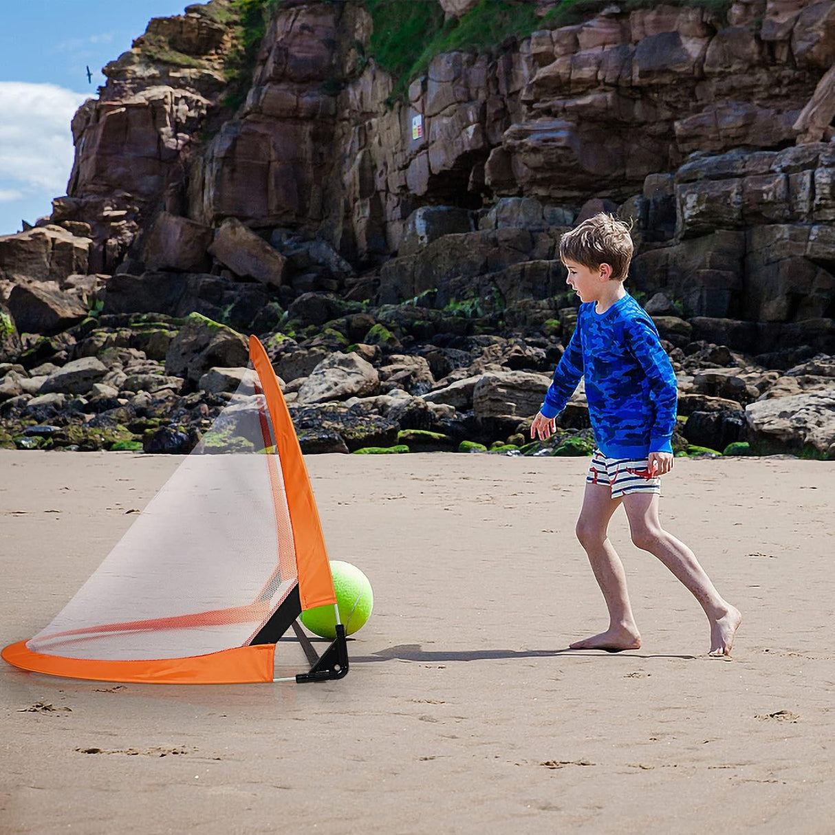 WIn SPORTS 2 redes de fútbol portátiles plegables