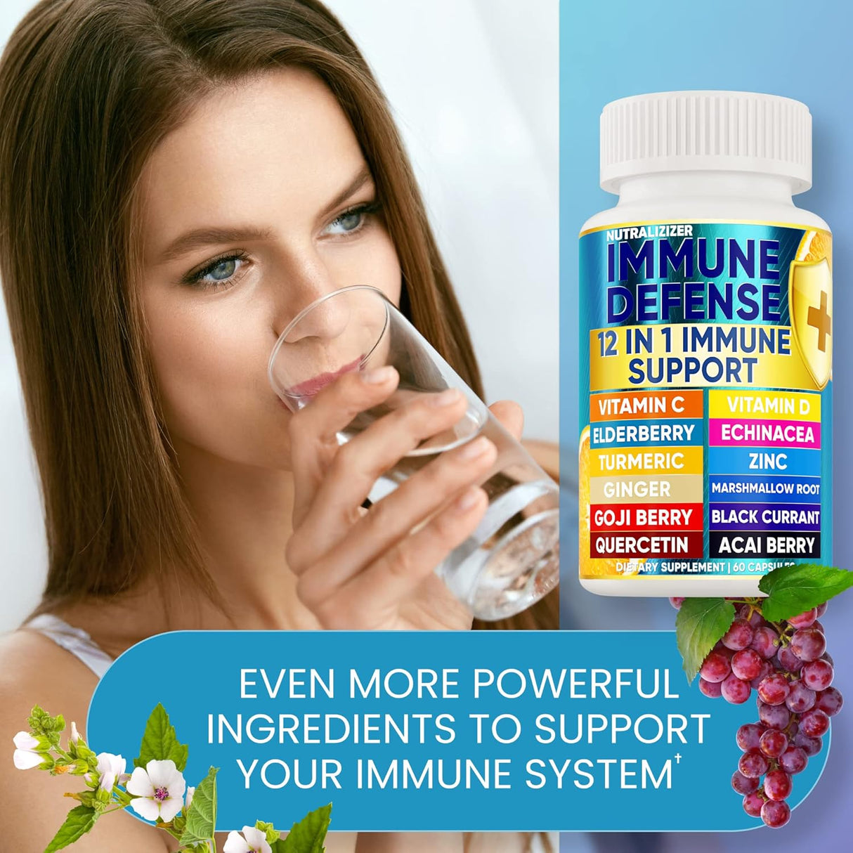 Suplemento Inmunológico Luxe Choice - 12 en 1 Vitaminas 120 Caps