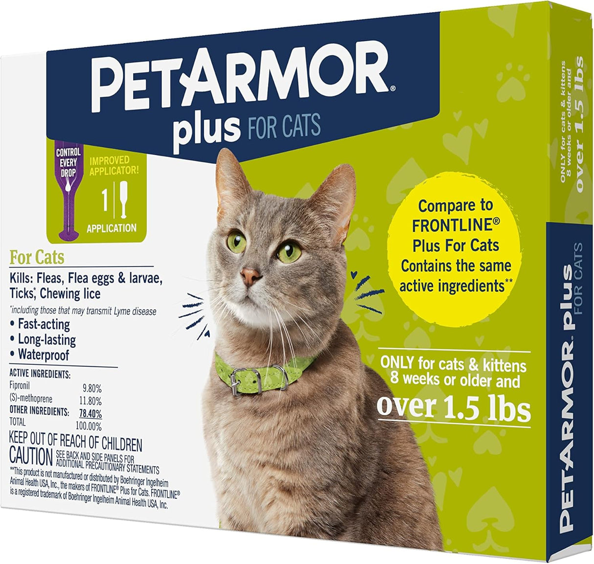 Tratamiento Antipulgas de pulgas y garrapatas para gatos