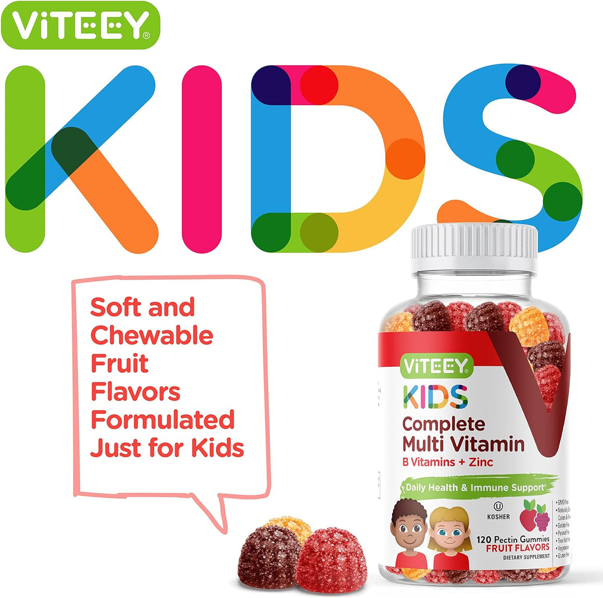 Gomitas Multivitamínicas para Niños con 12 Minerales Esenciales