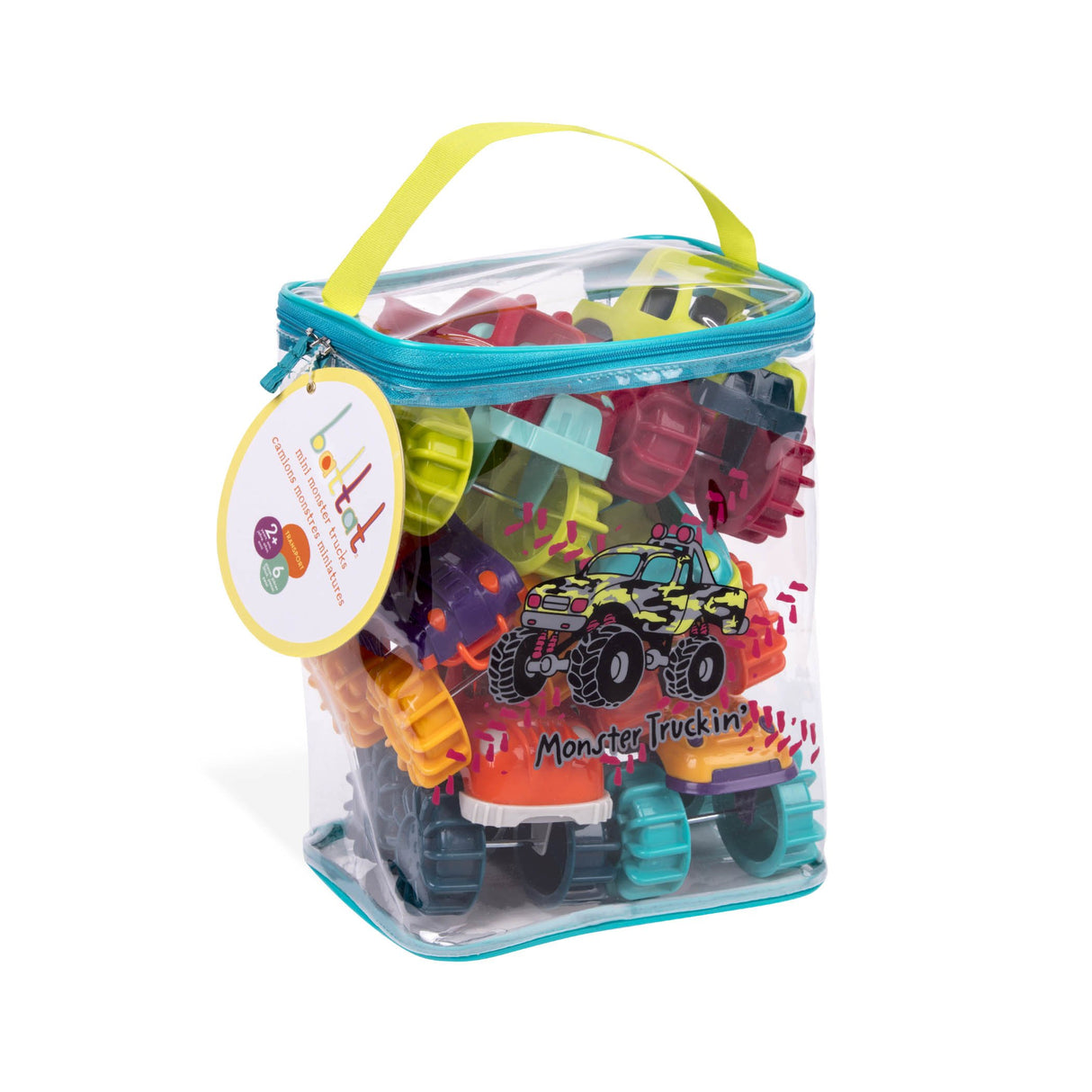 Juego de 6 mini camiones para niños pequeños