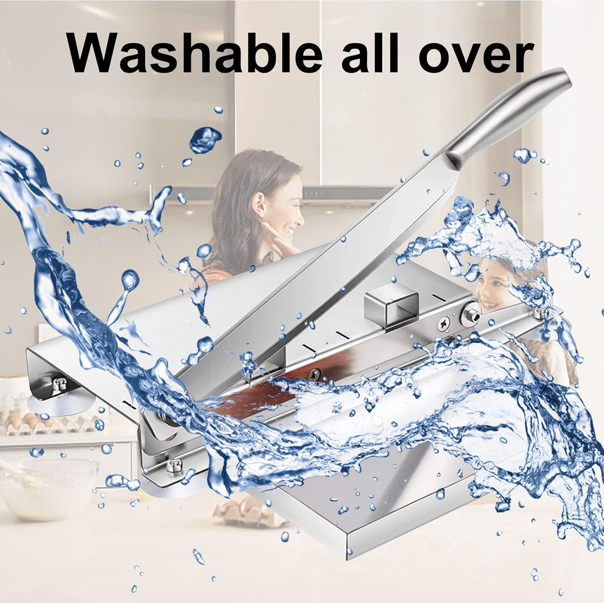 Cortador de huesos de acero inoxidable, 15.3, 2 cuchillas