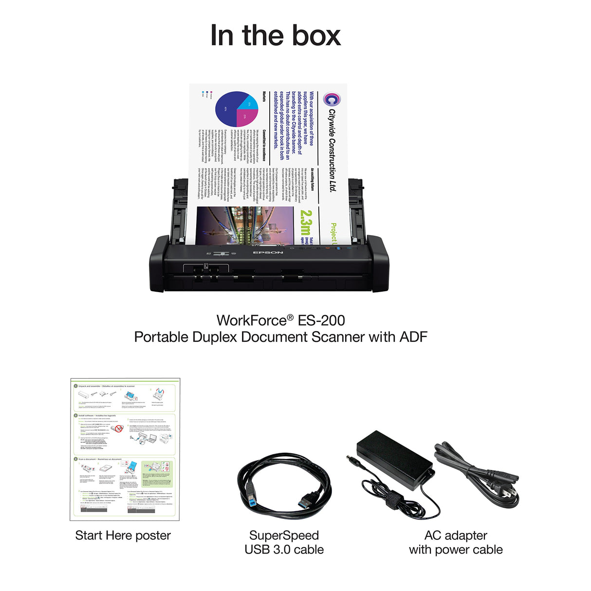 Escáner de documentos portátil