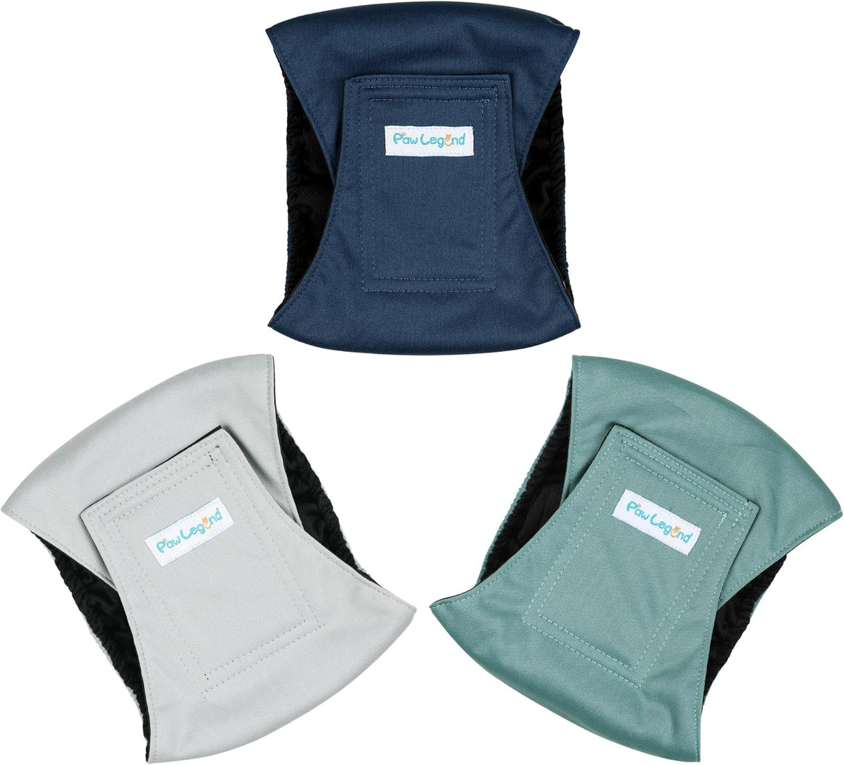 Paw Legend Pañales lavables (paquete de 3, S) perros