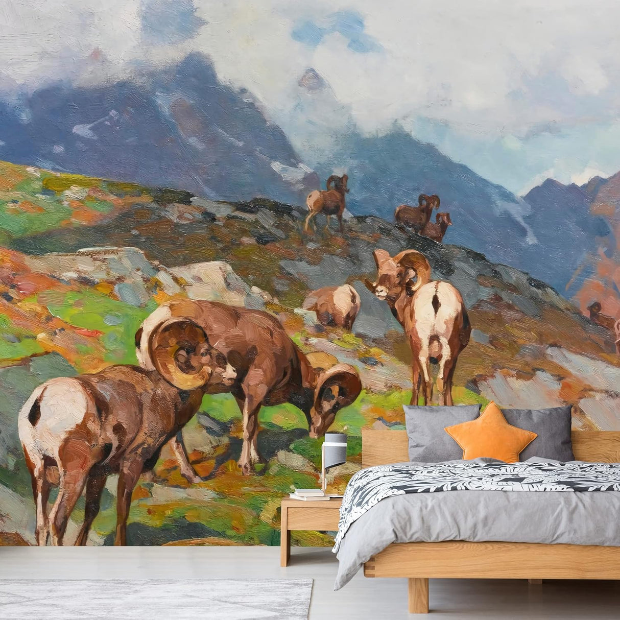 IDEA4WALL Adhesivo mural removible para pared, cordillera