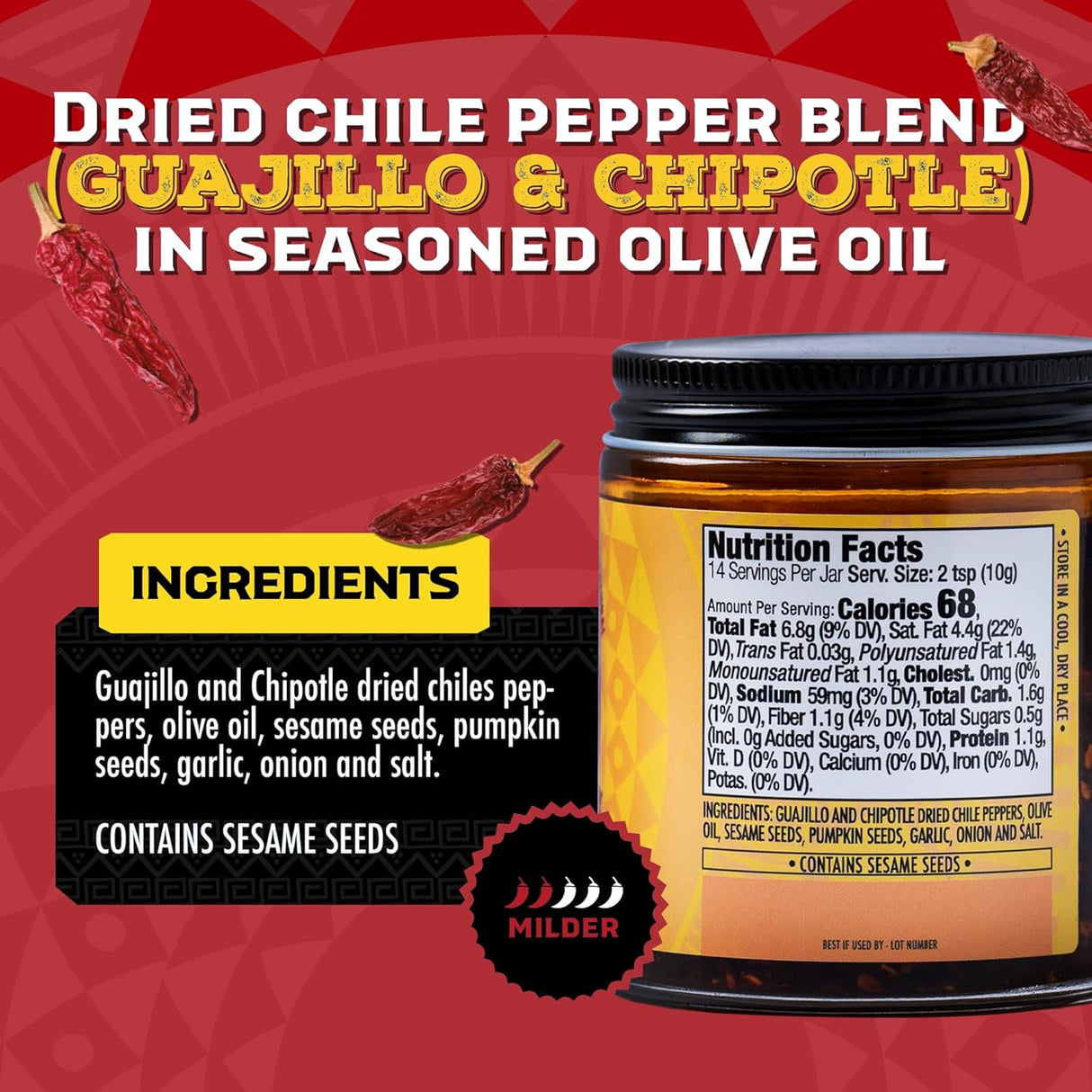 Salsa Macha Don Chilio, Aceite de Chile Ahumado, 5 oz.