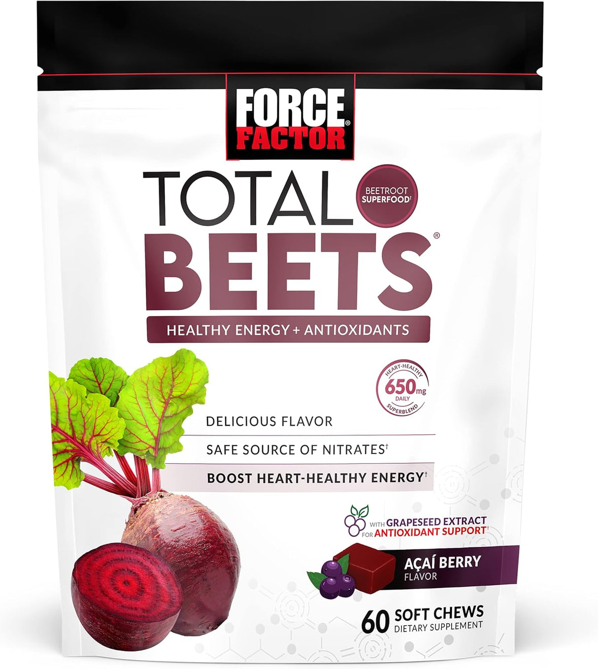 Suplemento Masticablesantioxidantes nitrato remolacha 60 und