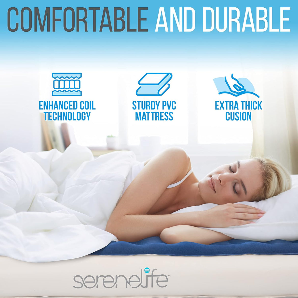 Colchones Inflables de lujo SERENELIFE SLEZBDTW10