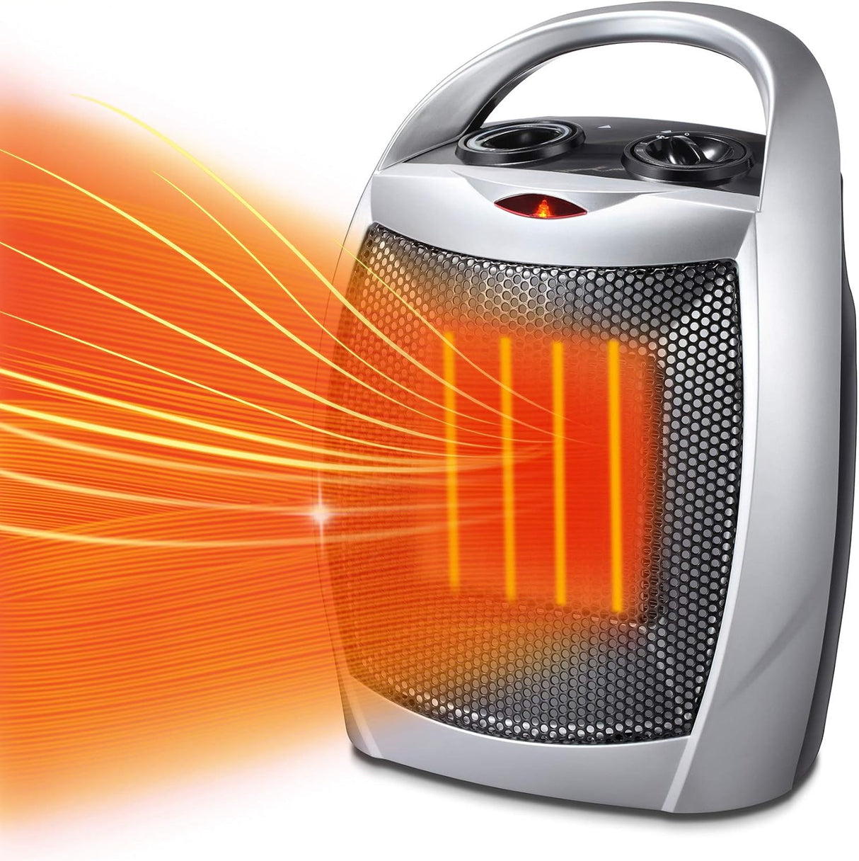 Calentador de espacio, eléctrico, pequeño, 750 W/1500 W