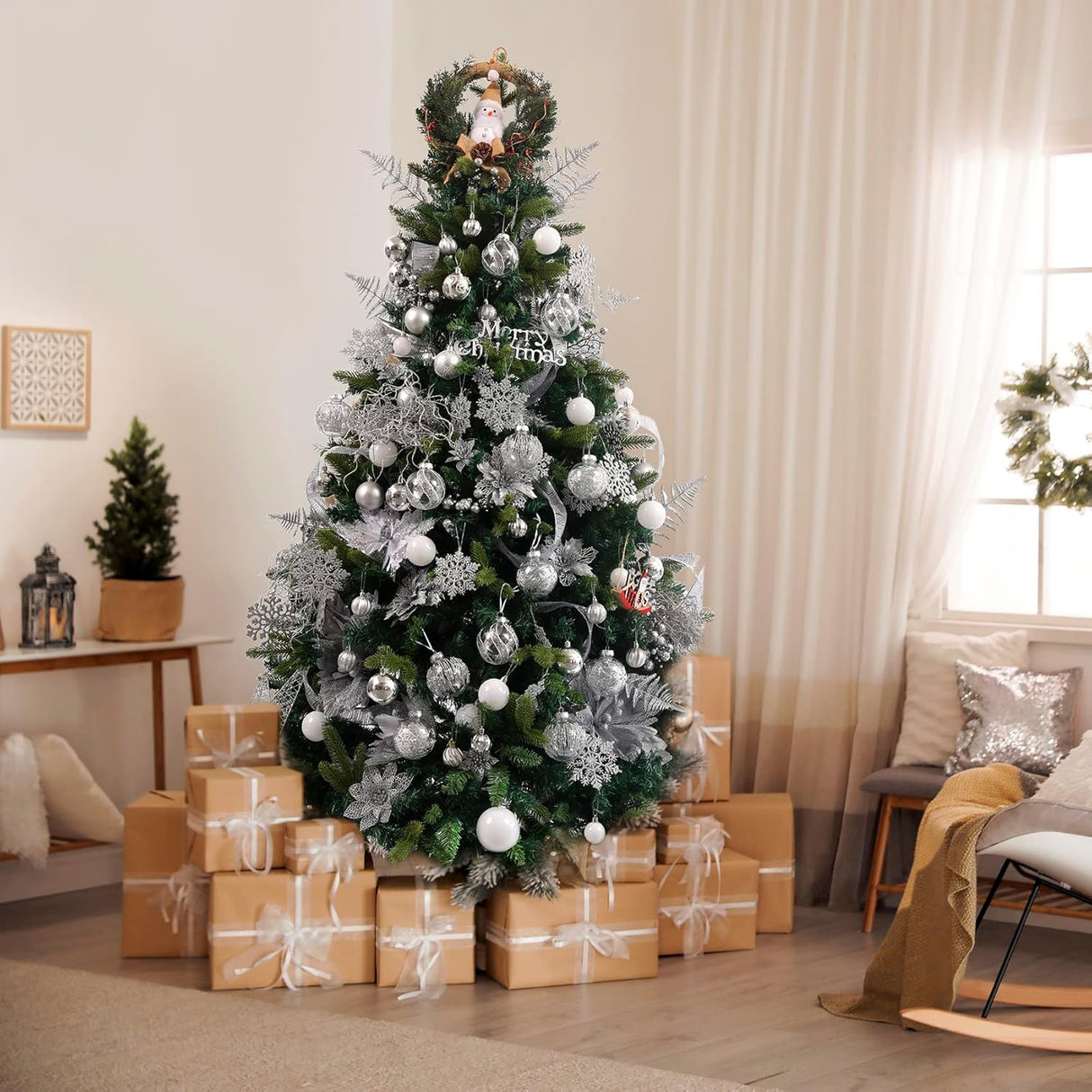 Flores Poinsettia Artificial 16 Pcs - Wironlst Decoraciones Navidad