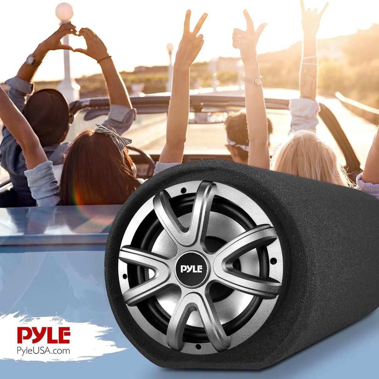 Parlante de tubo subwoofer para auto PYLE PLTB101