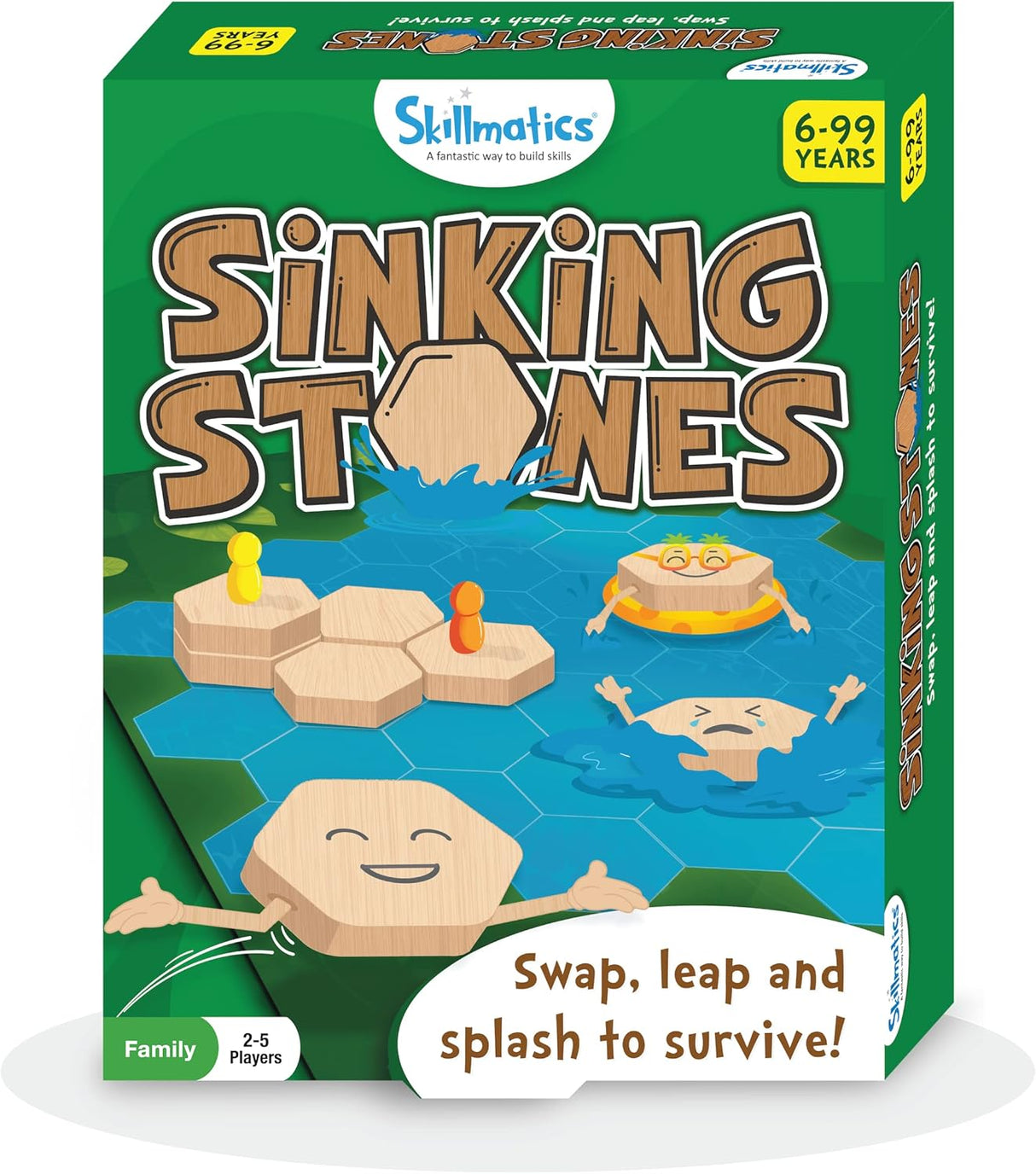 Juego de Estrategia Sinking Stones - Skillmatics, 6 años+