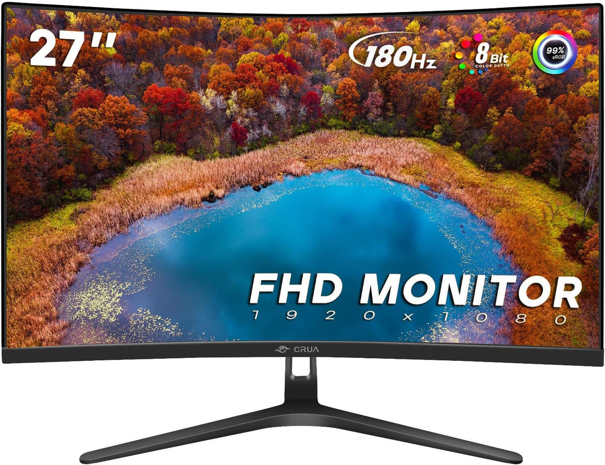 Monitor Curvo 27 CRUA 144Hz FHD 1ms FreeSync - Modelo 1800R
