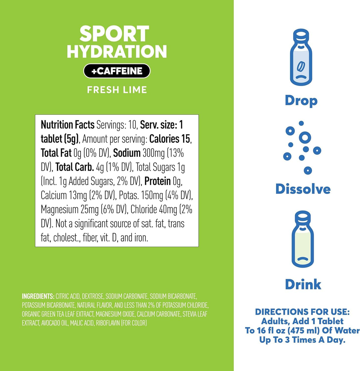 Suplemento Nuun Tabletas de electrolito hidratante energétic