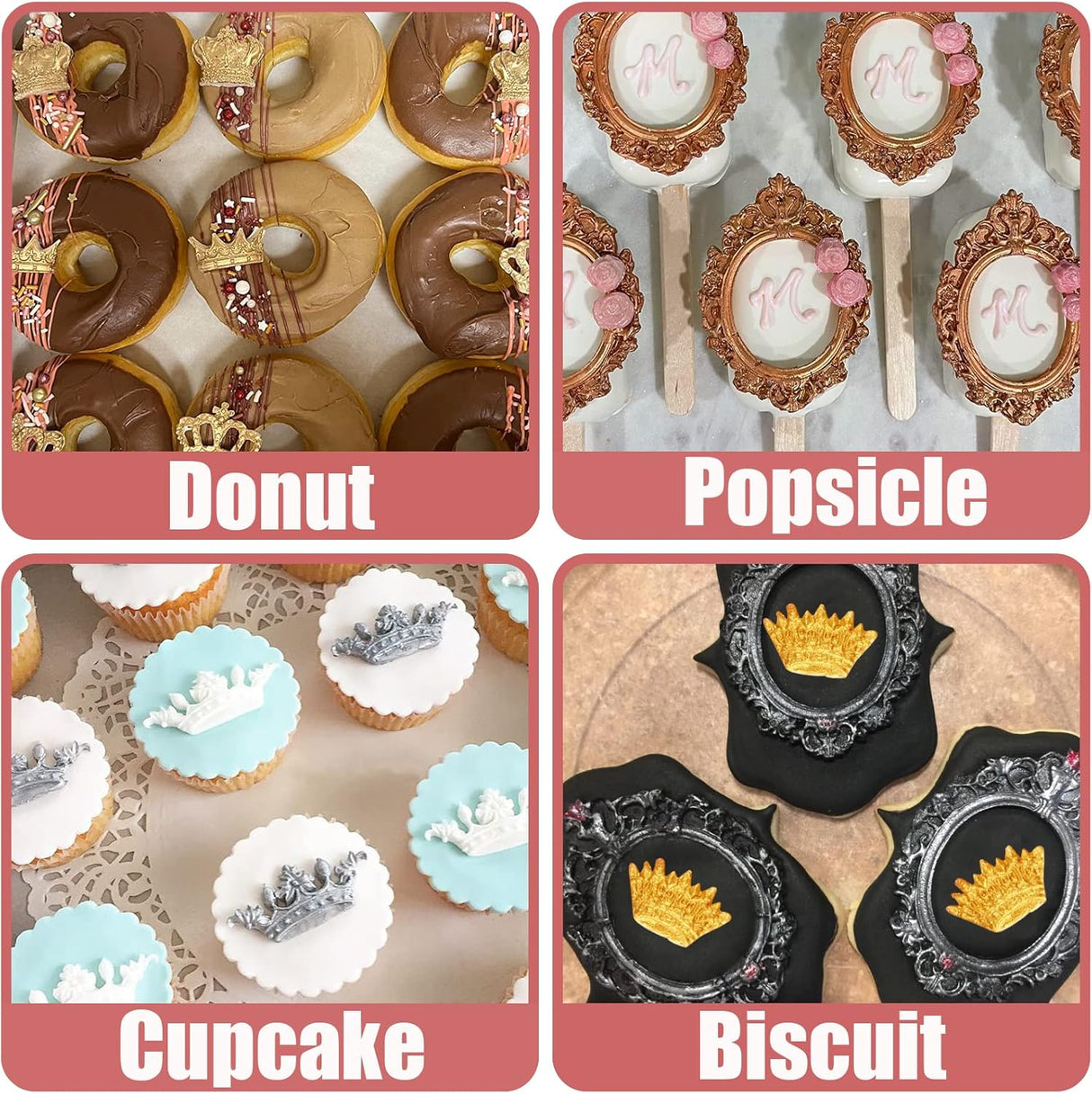 Molde de silicona con marco de espejo 4 piezas ywzbomoldrm