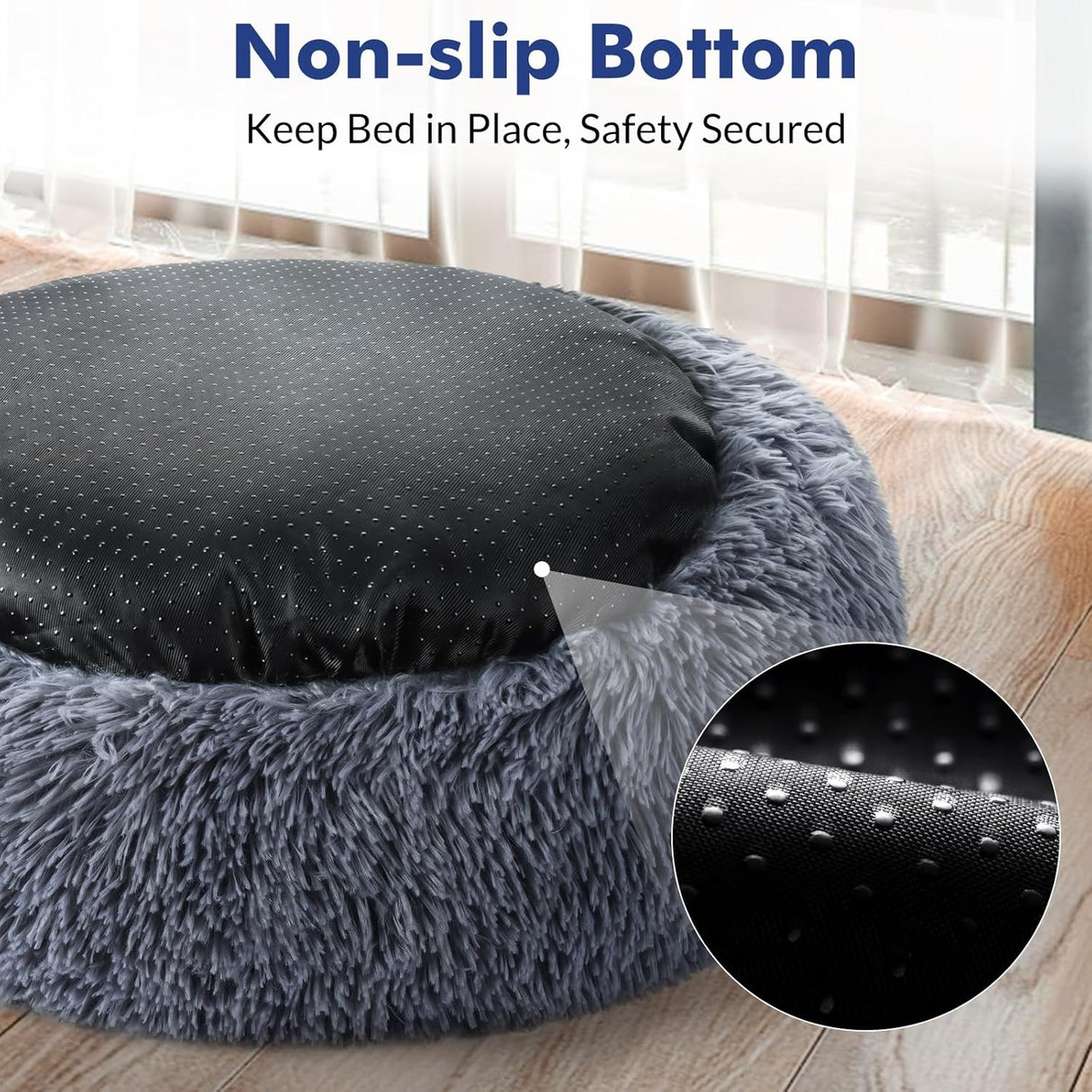 Cama para gatos Rabbitgoo, suave, lavable, tamaño mediano